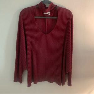 Women’s maroon sweater urban outfitters size M